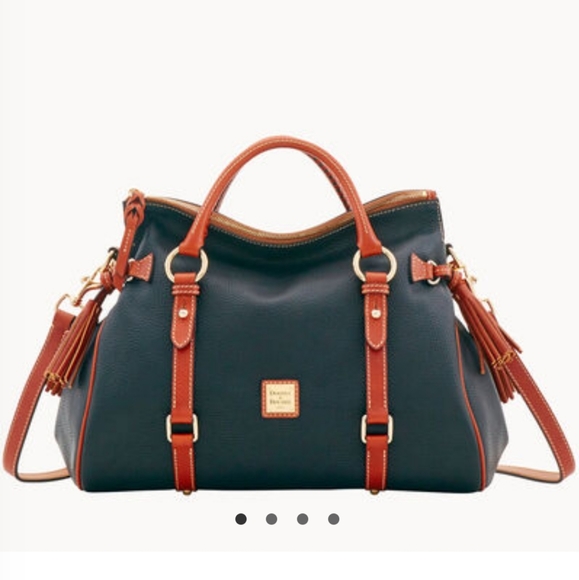 Dooney & Bourke Handbags - Dooney & Bourke Leather Satchel Crossbody Purse Bag